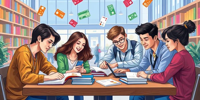 Select student cards with low fees and educational tools