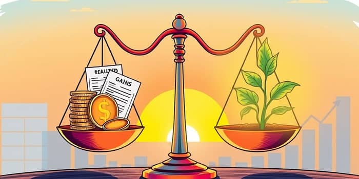 Compare realized versus unrealized gains for tax planning